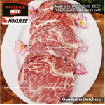 Beef Ribeye Scotch-Fillet CubeRoll MELTIQUE meltik (wagyu alike) Australia HOKUBEE frozen STEAK 2cm 3/4" (price/pc 350g)